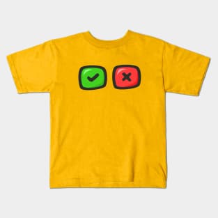 Retro game buttons Kids T-Shirt